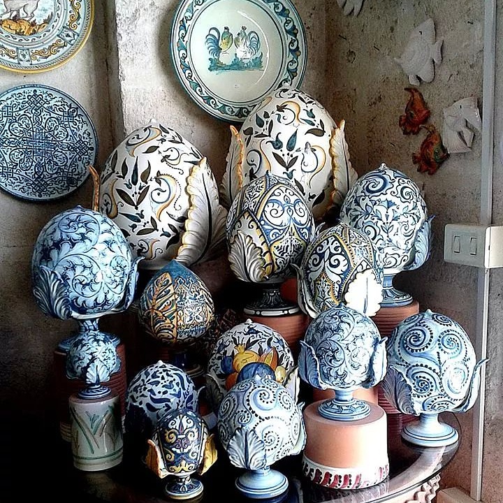 Grottaglie Ceramic Typical caramic from Grottaglie, pomo, Grottaglie (Taranto), Apulia, Italy
